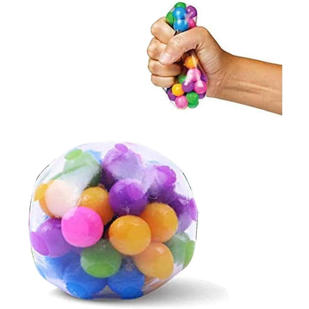 1pcs Dna Stress Relief Ball For Kids And Adults Funny Soybean Squeeze Sensory Toy, Colorful Water Beads Squeeze Balls Anti-stress