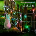 thumbnail image 5 of 33ft 100 LED Easter Lights for Indoor Outdoor Use, 8 Modes Connectable Easter String Lights Plug-in, Clear Wire Colorful Christmas String Lights Outdoor Waterproof, 5 of 7