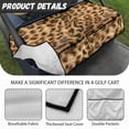 thumbnail image 6 of Whosucclay Leopard Print Thickened Golf Cart Seat Towel Blanket, Wear-Resistant Elastic Golf Cart Seat Cover Towel Blanket for Club Car EZGO Yamaha, 52.36" x 32.28", 6 of 7