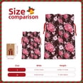 thumbnail image 3 of Pofeuu Rose Flowers Print Burlap Bags with Drawstrings Drawstring Gift Bags Pouch Bag for Thankgiving Birthday Party Gift Wrapping Treats and Party Favors-Small, 3 of 9