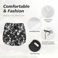 thumbnail image 4 of Balery Seamless Pattern With Skulls Pantalones cortos deportivos para mujer con forro y dos bolsillos, elásticos, para entrenamiento, gimnasio, yoga-Small, 4 of 7