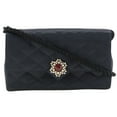 thumbnail image 1 of Pre-Owned CHANEL Shoulder Bag Satin 1985 Snap Button Women's I111624052 (Fair), 1 of 9