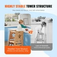 thumbnail image 4 of VEVOR Tower Step Stool, 3-Level Height Adjustable Toddler Step Stools for Kids, Kitchen Stool Helper, Bamboo Kids Standing Tower Learning Stool with Safety Rail for Kitchen Counter Bathroom, 350LBS, 4 of 9
