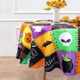 thumbnail image 2 of Halloween Tablecloth, Halloween Table Cloth Waterproof, Halloween Kitchen Table Decor for Dining Holiday Party 60x60 Inch Round, 2 of 6