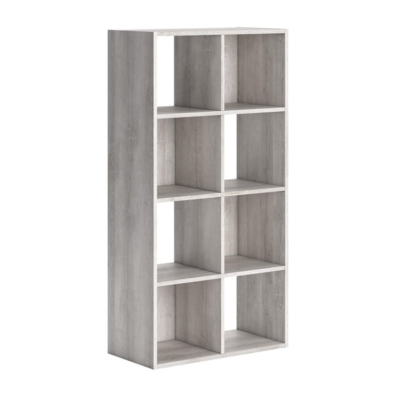 Bowery Hill Eight Cube Engineered Wood Organizer in White Wash