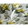 thumbnail image 3 of Ambesonne Botanical Quilted Coverlet 3 Pcs, Summer Print Meadow Bloom, Queen Size, Dark Olive Green Mustard, 3 of 4