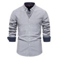 thumbnail image 1 of 2024 Autumn Solid Long Sleeve Top Men's Wear, 1 of 1