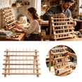 thumbnail image 1 of Wooden Thread Spool Holder for Sewing Organization Wall Mounted Rack Storage Shelf Craft Room, 1 of 6