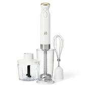 Beautiful Cordless Immersion Blender with Chopper, Whisk & Measuring Cup, White Icing by Drew Barrymore