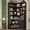 Black, variant on 74'' Tall Corner Bookshelf, 6-Tier Book Shelf with Drawer and Cabinets, L-Shaped Bookcase Open Storage Shelves Modern Display Shelf