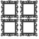 thumbnail image 1 of Hallow Out Switch Pegatinas Espejo Envolvente Etiqueta Etiqueta Decoración Clear Plástico Wall Art Decal para Tienda Inicio Decoración de Pared Negro Yuarrent HA012039-00, 1 of 7