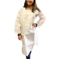 Mogul Womens White Tunic Dress Cotton Embroidered Ethnic Boho chic Long Kurta M