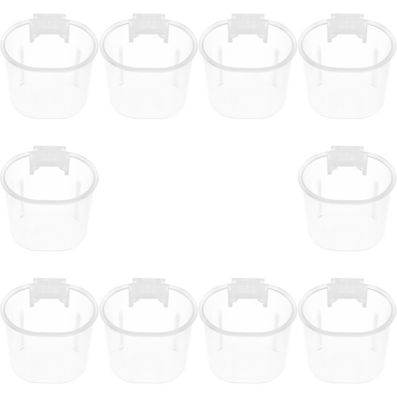 MUSEYA 10Pack Bird Treat Holder Plastic for Home Use with Easy to Clean Feature