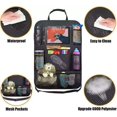 thumbnail image 2 of Bolsa organizadora para asiento de coche, accesorios organizadores interiores para coche, soporte transparente para tableta, 10 bolsillos, 1 Juego, 2 of 5