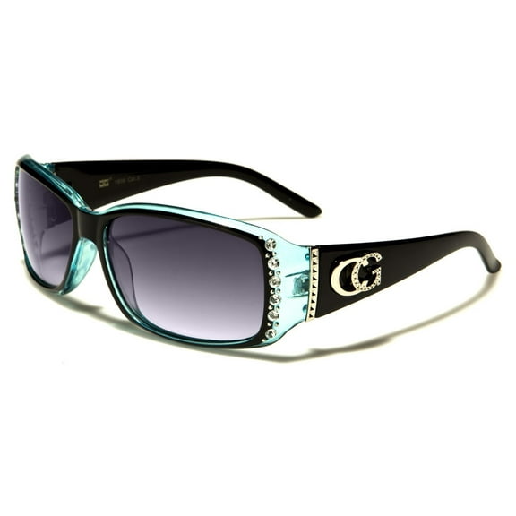 Hot New Blue Bling Style Rhinestone Fashion Shades Sunglasses