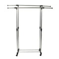 thumbnail image 5 of Ktaxon Double Hanger Dry Clothes Hanging Rail Garment Rack Organizer Shoes Shelf, 5 of 19