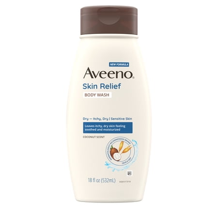 Aveeno Skin Relief Body Wash + Coconut Scent Dry Skin 18 fl. oz