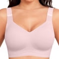 thumbnail image 3 of Sujetáneos para las Mujeres sin Alambre Interior No Acolchado Tshirt Sujetáneos para las Mujeres sin Alambre Interior Jelly Bras Push Up Cómodo Suave Mantequilla Yoga Bralette, 3 of 5