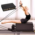 thumbnail image 6 of Addwin Pilates Reformer Sitting Box B10, Vegan Leather, Foam Padding, Wood Frame, 6 of 6