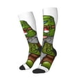 thumbnail image 2 of Vsdgher Fishing Gnome Print Thigh High Socks Extra Long Stretchy Sock Women Over Knee High Opaque Stocking Daily Wear, 2 of 5