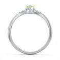 thumbnail image 4 of Birthstone Heart Ring with Shoulder Accents - Peridot (August), 4 of 4