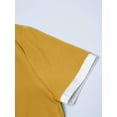 thumbnail image 4 of Alitao Tshirts Shirts Womens T Shirts Womens Crew Neck Tops Contrast Binding Short Sleeve T Shirt Summer Tee Cotton Tshirts Summer Tops Yellow M, 4 of 7