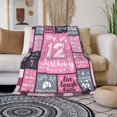 thumbnail image 2 of 12 Year Old Girl Birthday Gifts, Birthday Gift for 12 Year Old Girl, 12th Birthday Gifts for Girls, Birthday Gifts for Girls Age 12, Presents for 12 year old Girls, 12 Yr Girl Gifts Blanket 60"X50", 2 of 6