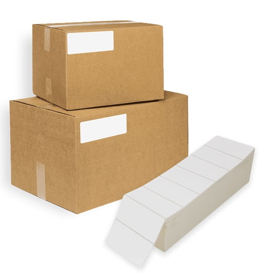 Direct Thermal Label Paper, Temperature-Resistant White, 12000 count, 4 x 2 in