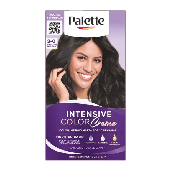 Tinte para cabello Palette Intensive Color Creme Kit Castaño Oscuro 3-0 50ml