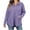 Purple, variant on TEAJOPSUU Women's Half Zip Hoodies Trendy Collared Long Sleeve Sweatshirts with Pockets Casual Loose Fit Daily Sweatshirts White