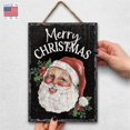 thumbnail image 5 of My Word! Merry Christmas W/ Santa Slate Impressions Wall or Door Hanging Welcome Sign. Christmas Holiday Rustic Farmhouse Home Decor for Living Room, Dining Room Kitchen, Bedroom Large: 8"x11.25", 5 of 5