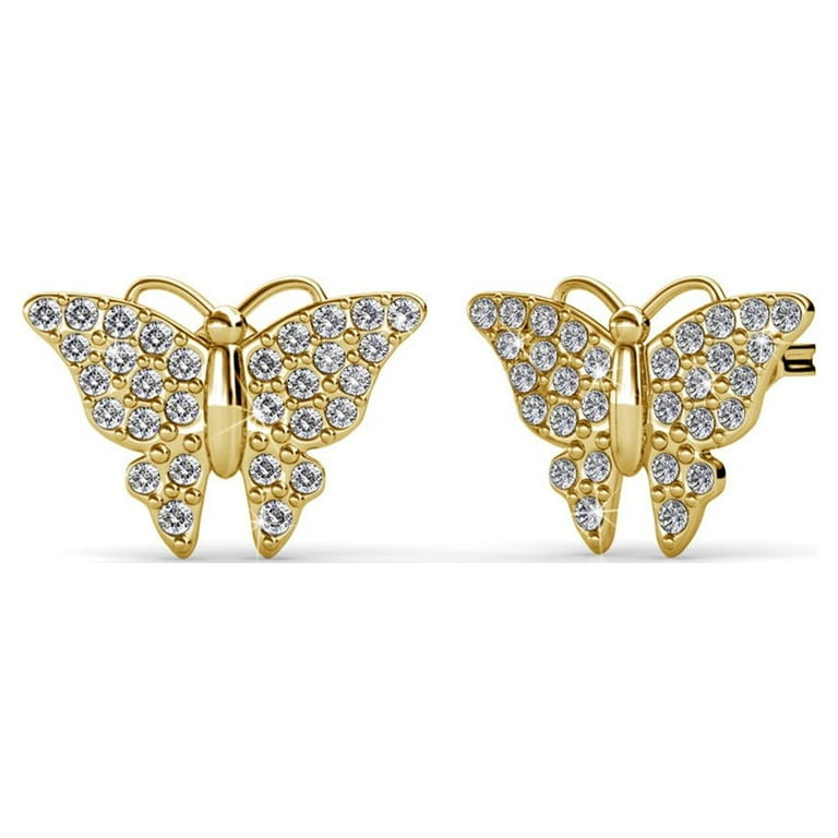 LUX butterflies white gold 9ct