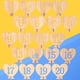 thumbnail image 3 of FELTECHELECTR 20 números de mesa de boda: números de mesa de madera en forma de corazón del 1 al 20 para decoración de bodas, fiestas de cumpleaños, eventos y arreglos de asientos., 3 of 6