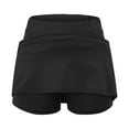 thumbnail image 4 of GXIPO Active Skort for Women, Quick Drying Golf/Pickleball/Tennis Skirt with Inner Compression Short, Pockets Black 5XL, 4 of 8