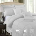 thumbnail image 2 of JML White Twin Comforter Set - 10 Pieces Bedding Set Bed in a Bag with Comforters, Sheets, Bed Skirt, Decorative Pillows, Pillowcase & Sham, 2 of 5