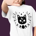 thumbnail image 5 of Playera Oversize con Diseño de Astro Cat Gatode Manga Corta Unisex  Blanca Cómoda, 5 of 5