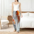 thumbnail image 4 of Fotbe Koi Fish Water Pantalones de Pijama para Mujer, Pantalones de Dormir, Pantalones Pj con Cordón y Bolsillos-Small, 4 of 6