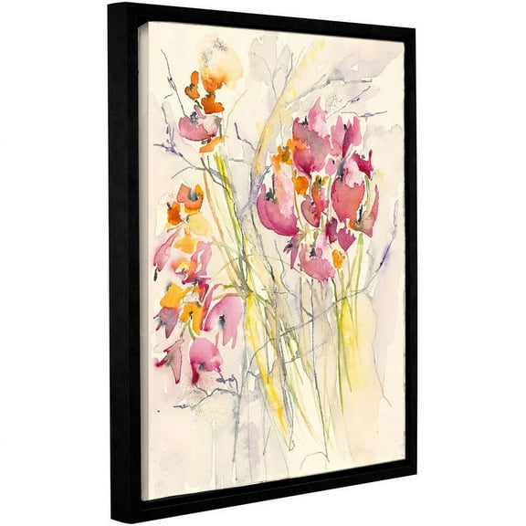 ArtWall Karin Johannesson "Wildflowers" Gallery-Wrapped Floater-Framed Canvas