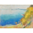 thumbnail image 3 of Lesser Ury 24x18 Black Modern Framed Museum Art Print Titled - Gardasee (Gardone) (1900), 3 of 5