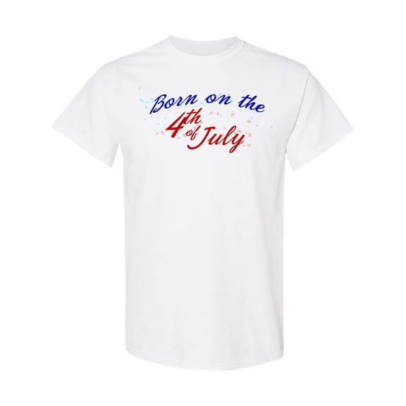 Inktastic Born on the 4th of July T-Shirt