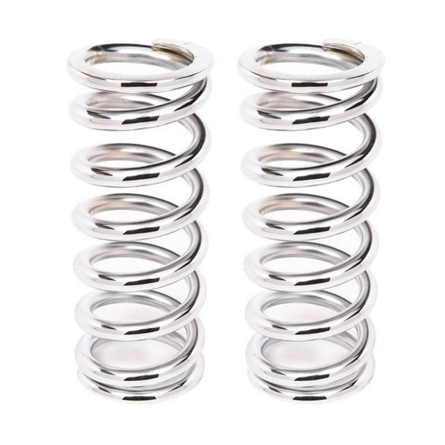 Aldan American 9-500CH2 Coil-Over-Spring, 500 lbs. per in. Rate, 9 in. Length - Chrome, Pair