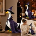 thumbnail image 7 of 23 Inch Halloween Goose Costume, Witch Cape & Hat Set for Porch Decor for Halloween Thanksgiving, Yard Garden Ornament, 7 of 7