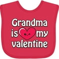 thumbnail image 3 of Inktastic Grandma is My Valentine Boys or Girls Baby Bib, 3 of 4