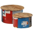thumbnail image 1 of vidaXL Tables Basses 2 Pcs Bois de Manguier Massif, 1 of 5