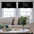 thumbnail image 5 of LALILO Kitchen Curtain Valance Forest Magic Character Old Tree Rod Pocket Window Curtain 52"x 18" Set of 2, 5 of 7