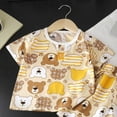 thumbnail image 6 of Toddler Boy Summer Clothes Funny Letter T Shirt Elastic Waist Pockets Shorts Set 2 Piece Outfit,Functional Pockets 6-12 Months 12-24 Months 2t 3t 4t 5t 6t 7t 8t 9t Children 18-24 Months, 6 of 6