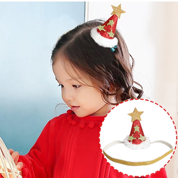 Fiudx Ofertas Relámpago Moda Navideña Horquilla Para Niños Sombrero Navideño Horquilla Boutique tocado