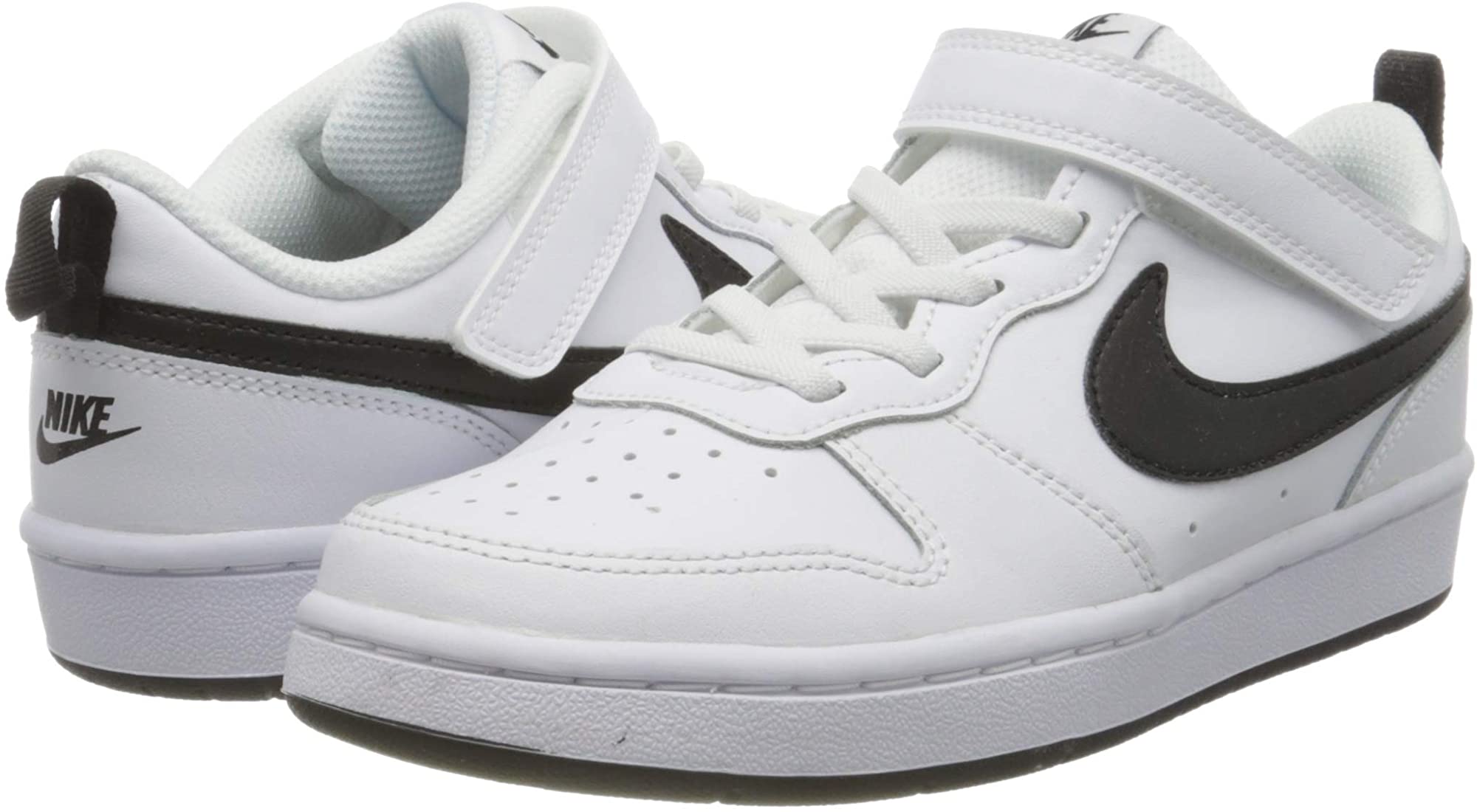 Footwear NIKE - Court Borough Low 2 (Psv)BQ5451 111 White/Hyper Pnk/Fuchsia  Glow - Velcro - Low shoes - Girl - Kids' shoes | efootwear.eu