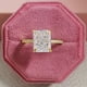 thumbnail image 1 of Anillo de diseño de lujo de nicho de alta gama con corte de flor de hielo europeo y americano para mujeres, 1 of 6