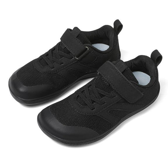 Fozruso Children's Leisure Sports Non Breathable Wide Shoes Walk Dance Shoes Walking Shoes Sizes 11 Little Kid(Black)